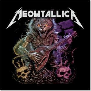 Meowtallica - Meowster of Puppets Posters and Art